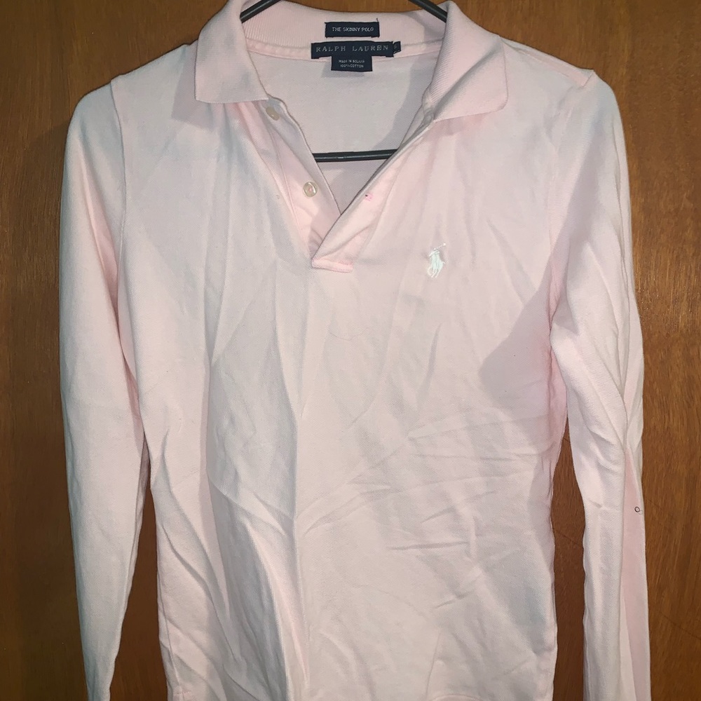 Pink ralph lauren polo